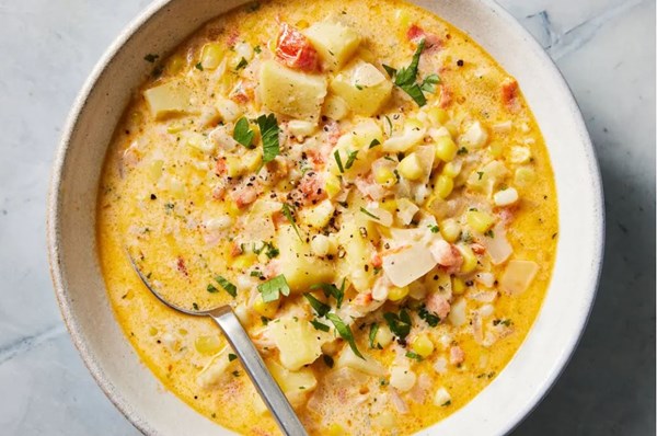 Curried corn chowder
