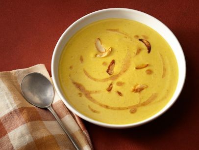 Curried corn soup with ginger