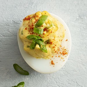 Curried deviled eggs