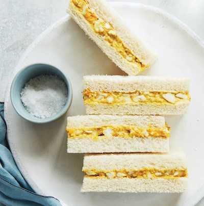Curried egg sandwich