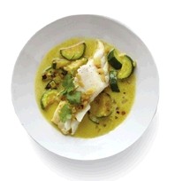 Curried fish with zucchini