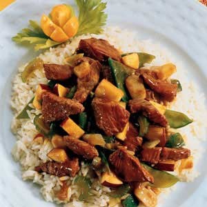 Curried lamb stir-fry