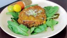 Curried lentil burgers