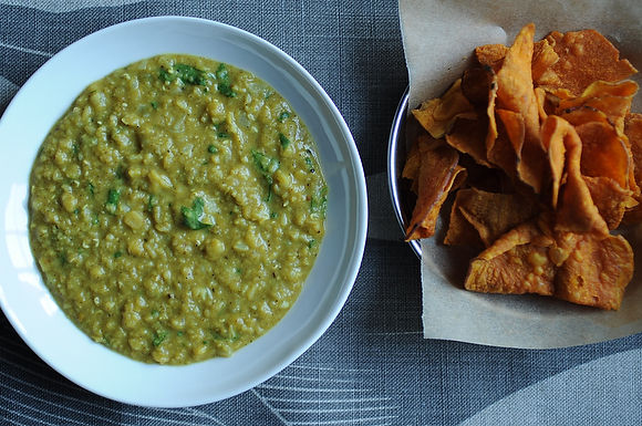 Curried lentil dip