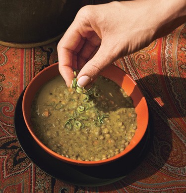 Curried lentil soup