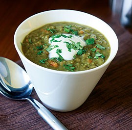 Curried lentil soup