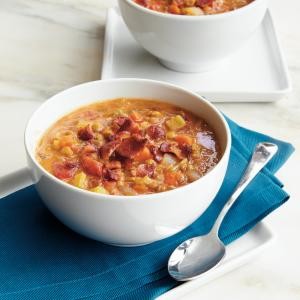 Curried lentil-tomato soup