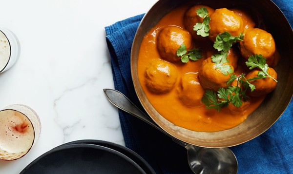 Curried meatballs