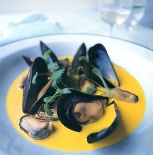 Curried mussels