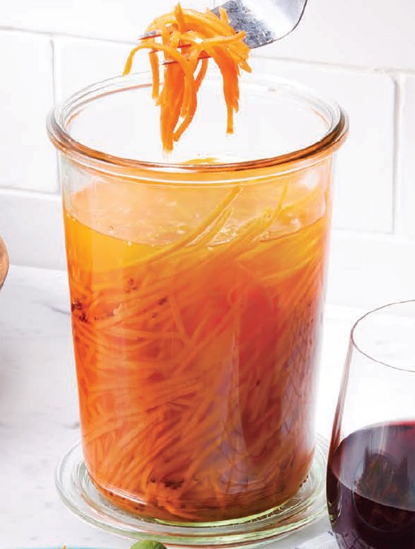 Curried pickled carrots [Eric Vellend]