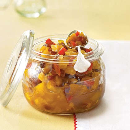 Curried pineapple and stone fruit chutney