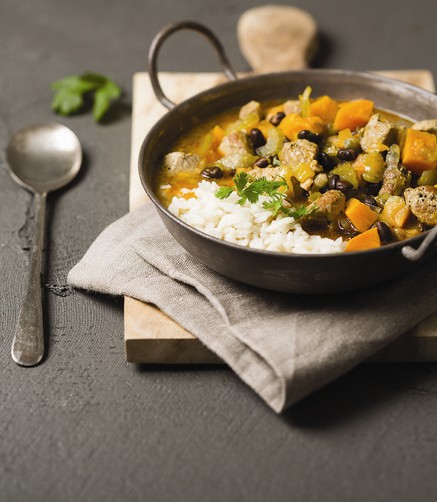 Curried pork soup