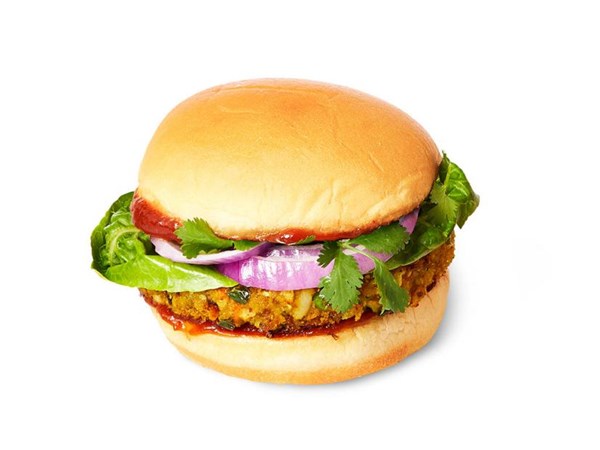 Curried potato veggie burgers