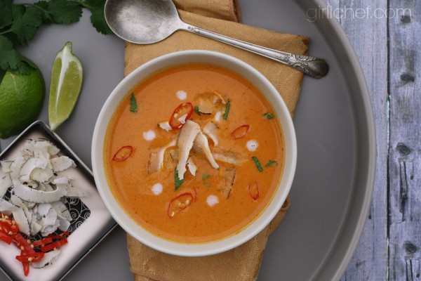Curried pumpkin coconut soup