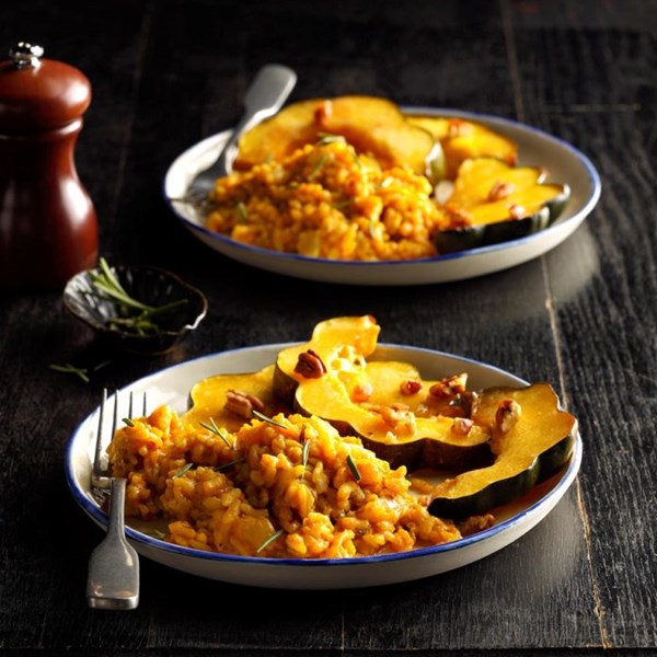 Curried pumpkin risotto