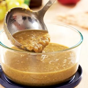 Curried red lentil soup