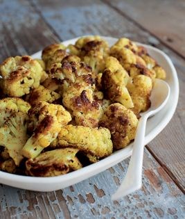 Curried roasted cauliflower