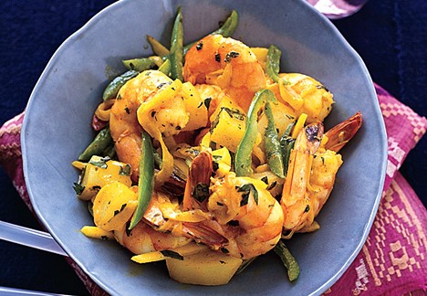 Curried shrimp