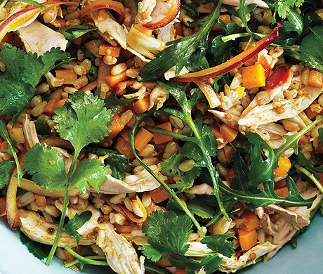 Curried spelt salad 