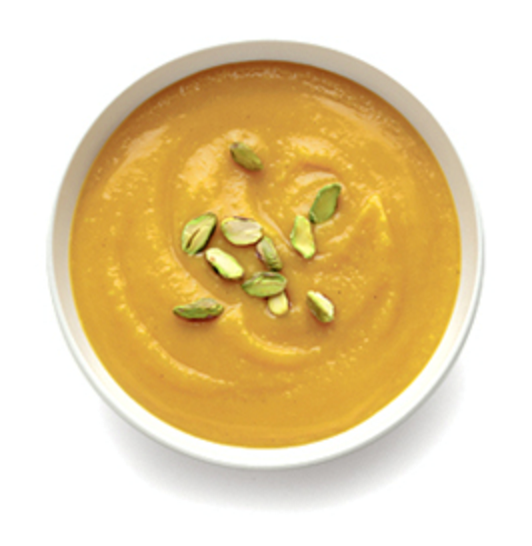 Curried-squash soup with apricots