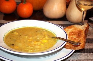 Curried summer squash soup