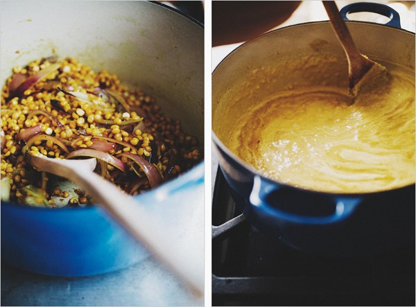 Curried yellow split pea soup