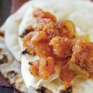 Curried yellow tomato chutney