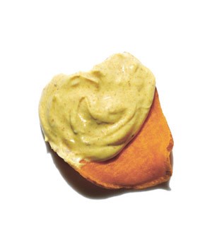 Curried yogurt and lime dip
