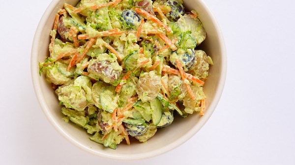 Curried yogurt potato salad