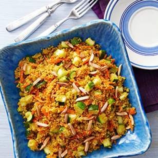 Curried zucchini & couscous