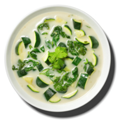 Curried zucchini soup