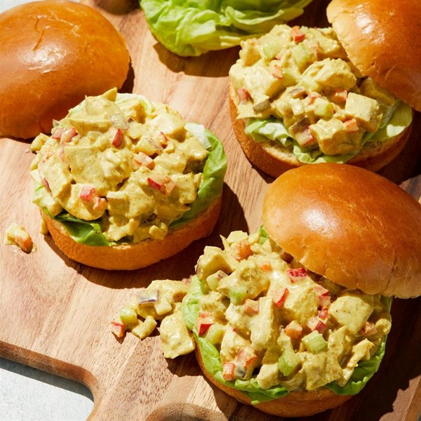 Curry chicken salad sandwiches