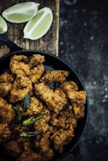 Curry leaf popcorn chicken