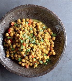 Curry-spiced chickpeas