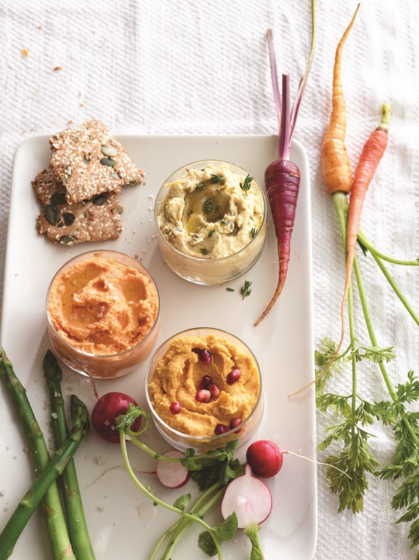 Curry spiced sweet potato hummus
