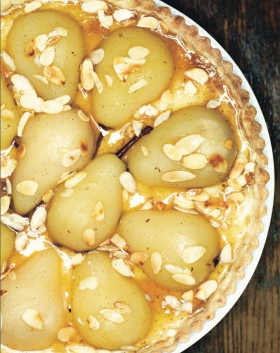 Custardy pear tart (Amor de pera)