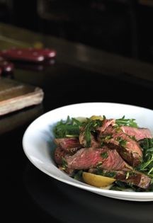 Cut seared beef salad (Tagliata)