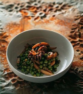 Cuttlefish & peas