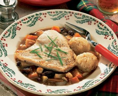 Czech carp in spicy-sweet sauce
