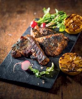 Dad's braaied lamb chops