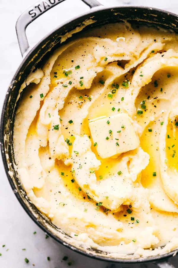 Dad's famous mashed potatoes