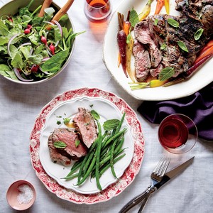 Dad's grilled leg of lamb