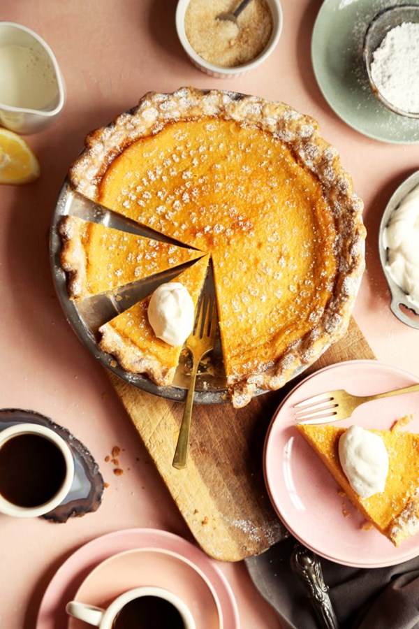 Dad’s lemon chess pie