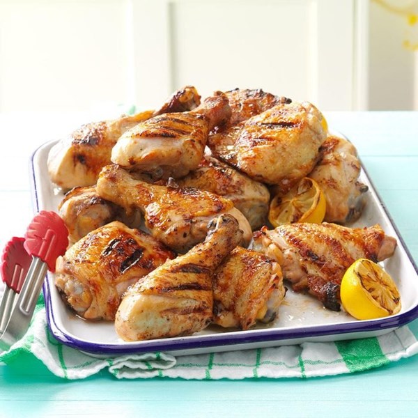 Dad's lemony grilled chicken