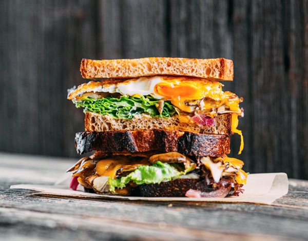 Dad's mushroom sandwich