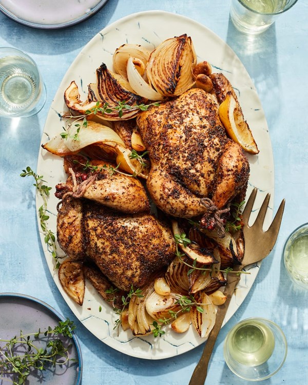 Dad’s roasted cornish hens