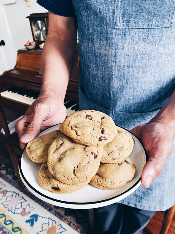 Dad’s very best browned butter chocolate chip cookies
