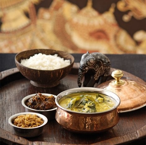 Dahl and spinach curry