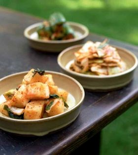 Daikon radish kimchi (Kkakdugi)
