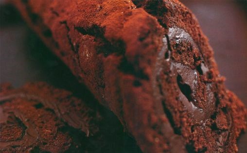 Dairy- and wheat-free chocolate roulade